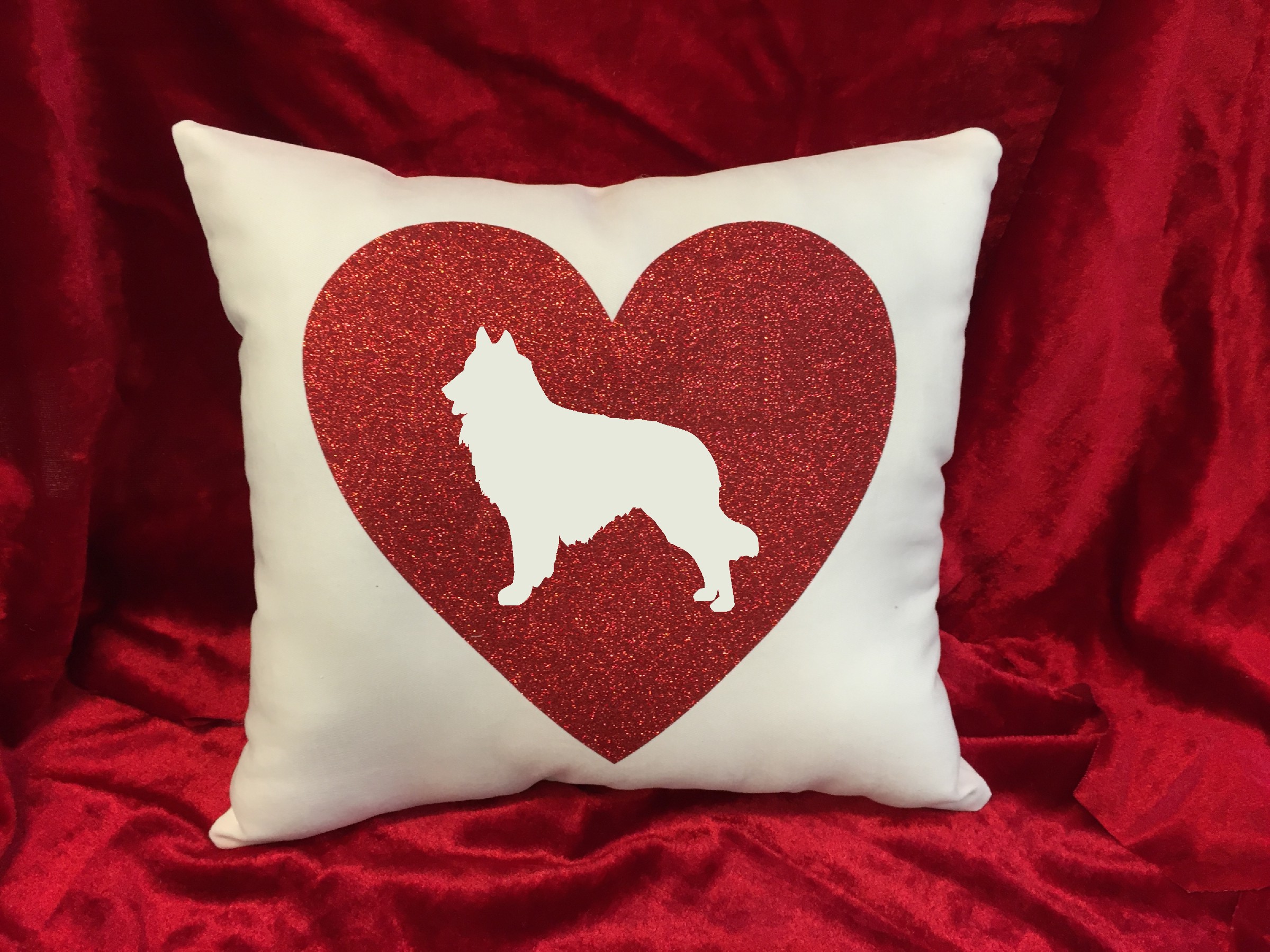 Dogs - Throw Pillow - Belgian Sheepdog